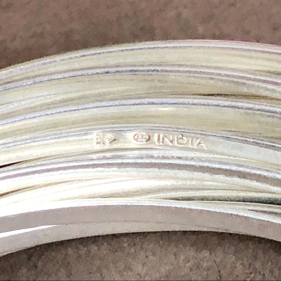 SILPADA ‘21-Bangle Salute’ .925 Sterling Silver Bracelet LIKE NEW - Picture 8 of 9